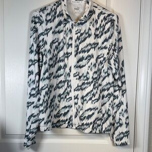Puma White THE PLAYERS CLOUDSPUN Animal Print Full-Zip Golf Jacket Size Med EUC